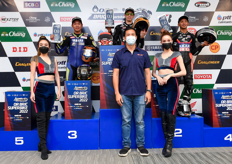 ท็อปฟอร์มต่อเนื่อง!!! “ฐิติพงศ์” ฝ่าฝนคว้าชัย OR BRIC Superbike 3สนามติด