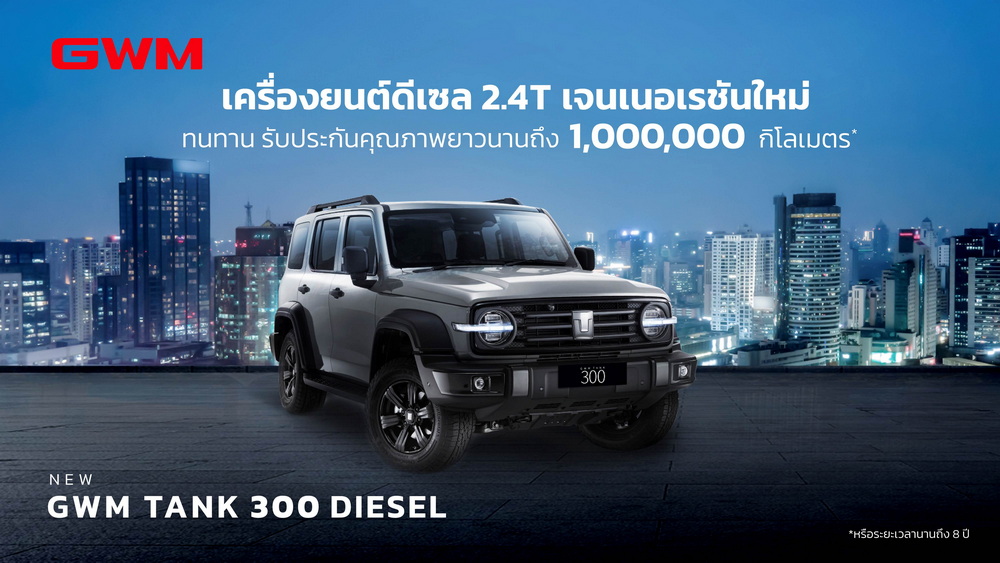 GWM ชูนวัตกรรมเครื่องยนต์ดีเซลที่ประสบความสำเร็จมากว่า 30 ปี