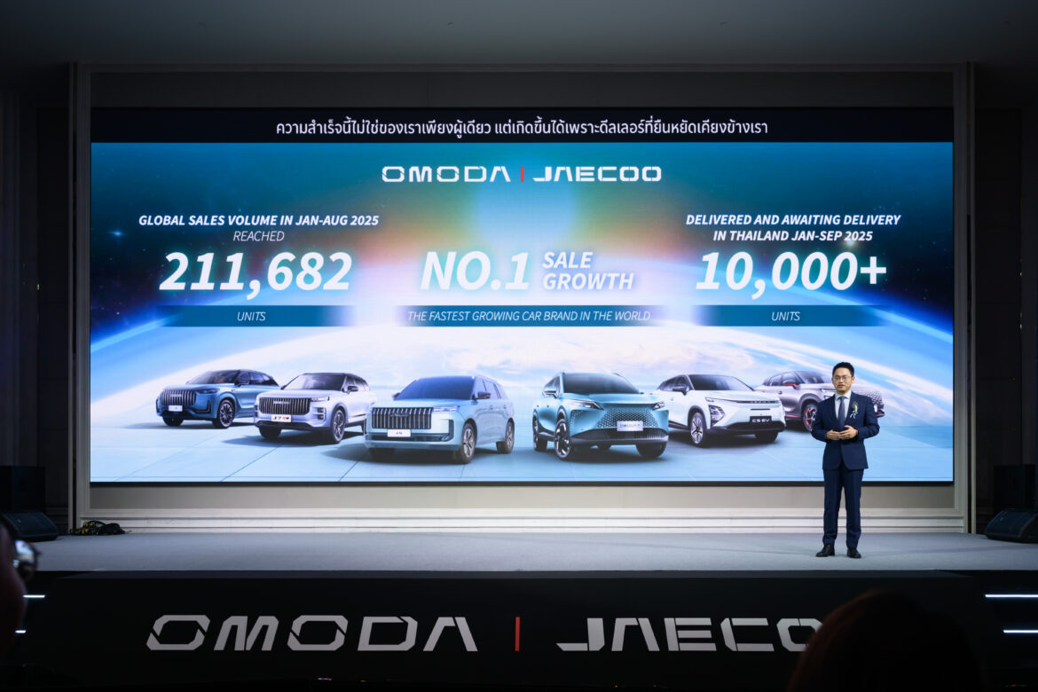 OMODA & JAECOO ฉลองความสำเร็จครบรอบ 1 ปี พร้อมเปิดศักราชใหม่ในไทย มุ่งมั่นสร้างความมั่นใจบริการหลังการขาย