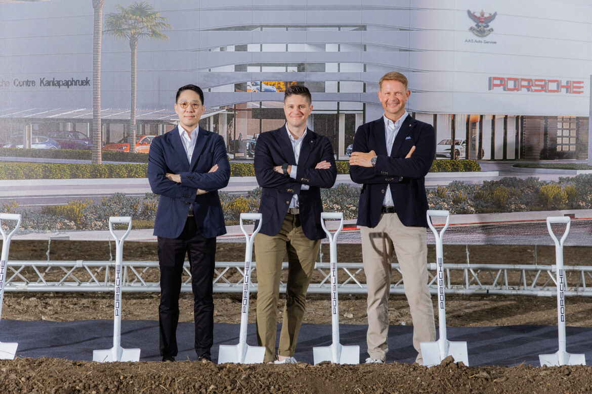  เอเอเอสฯ จัดพิธีวางศิลาฤกษ์ “Porsche Centre Kanlapaphruek” โชว์รูมและศูนย์บริการครบวงจรแห่งใหม่อย่างเป็นทางการในย่านฝั่งตะวันตกของกรุงเทพฯ