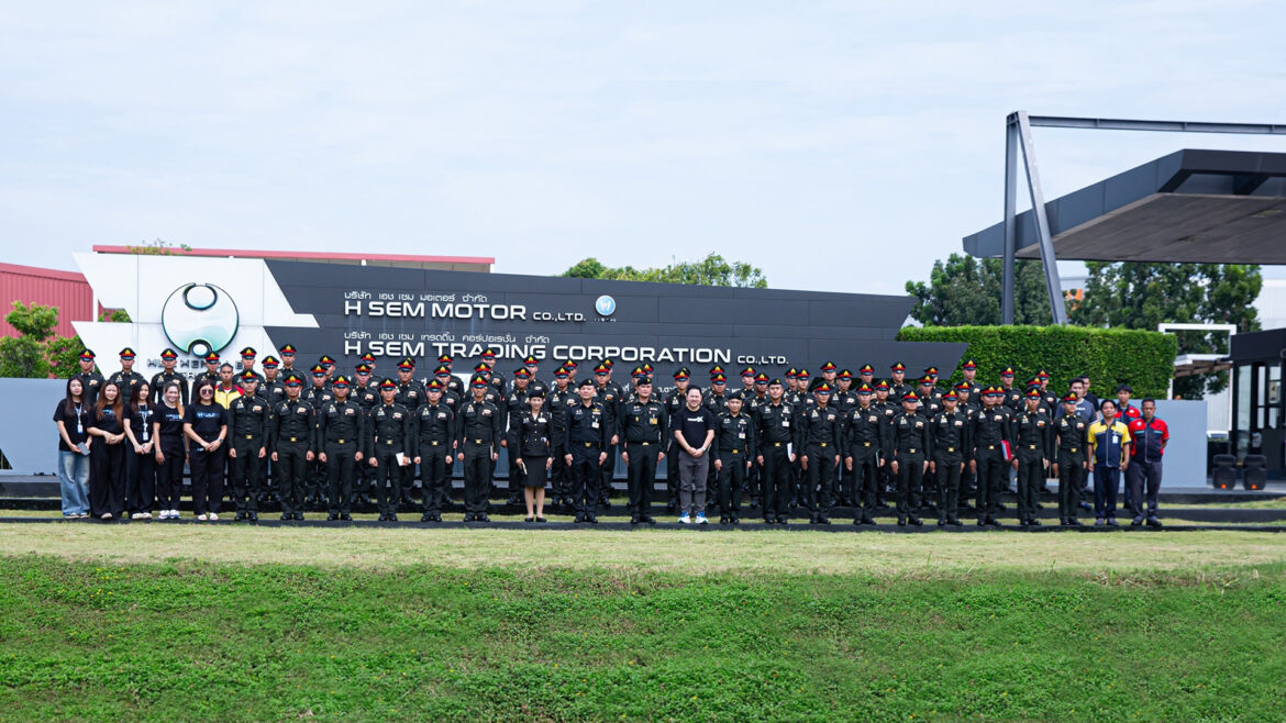 โรงเรียนนายร้อยพระจุลจอมเกล้าเยี่ยม เอช เซม มอเตอร์ เปิดประสบการณ์เรียนรู้นวัตกรรมยานยนต์ไฟฟ้า