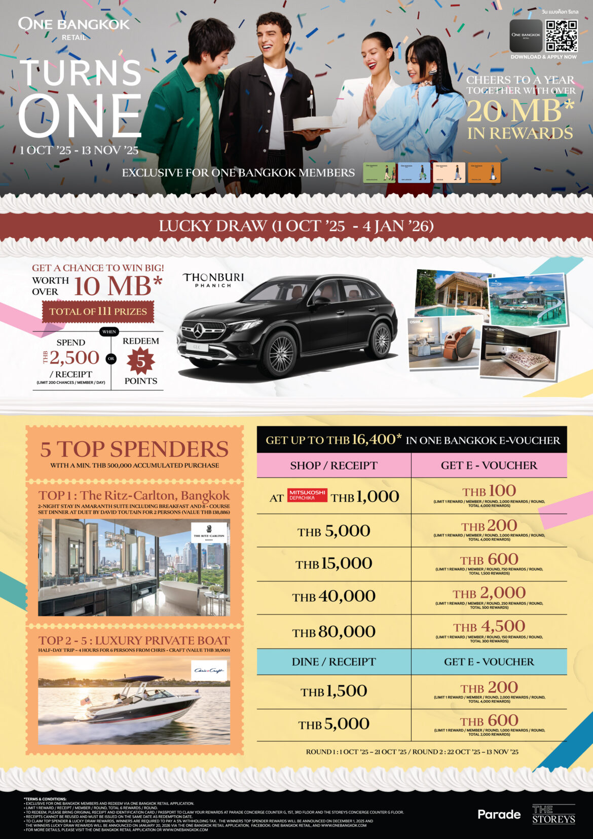 วัน แบงค็อก รีเทล เฉลิมฉลองความสำเร็จครบรอบ 1 ปีสุดยิ่งใหญ่ เนรมิตประสบการณ์แห่งความสุขกับแคมเปญ “TURNS ONE” อัปเดตร้านค้าเปิดใหม่จากแบรนด์ดัง พร้อมกิจกรรมสุดพิเศษที่สายช้อปห้ามพลาด!