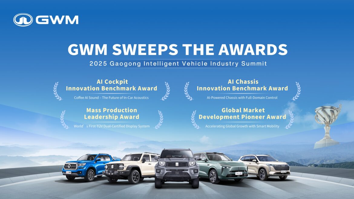 2568 ปีแห่งความสำเร็จของ GWM กับยอดขายทั่วโลกทะลุ 1.32 ล้านคัน พร้อมกวาด 4 รางวัลระดับนานาชาติ การันตีความเป็นผู้นำด้านเทคโนโลยีอัจฉริยะ 