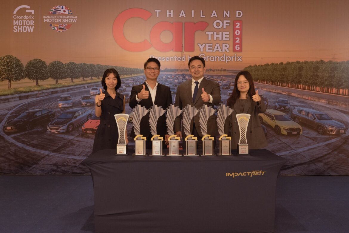 เรเว่ นำทัพรถยนต์พลังงานใหม่ 8 รุ่น จาก BYD และ DENZA กวาด 8 รางวัลรถยนต์ยอดเยี่ยมจากเวที Thailand Car of The Year 2026
