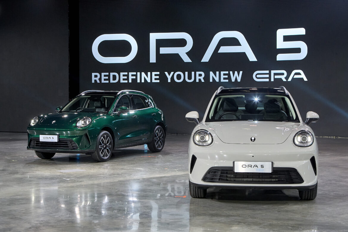 GWM ORA 5 พร้อมให้จองและทดลองขับแล้ววันนี้ ที่ GWM พาร์ทเนอร์สโตร์ ทั้ง 70 แห่งทั่วประเทศ