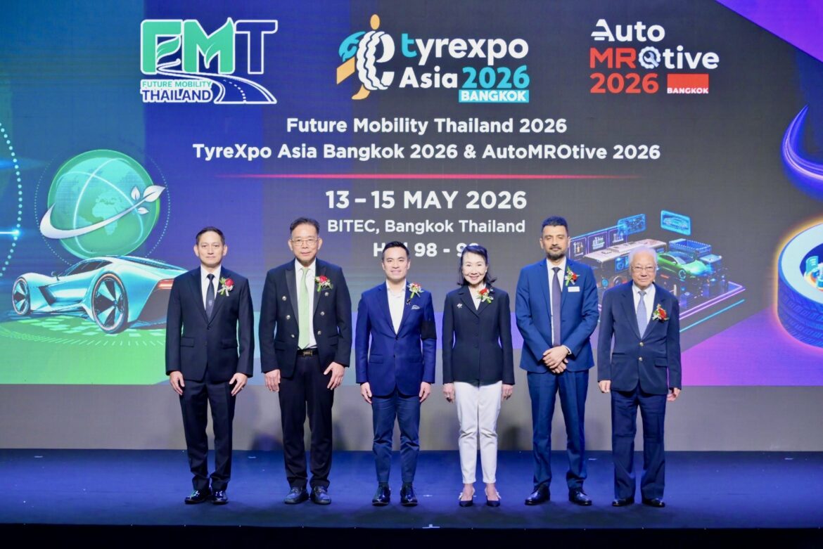 ไทยประกาศความพร้อมเป็นศูนย์กลางอุตสาหกรรมยานยนต์แห่งอนาคตงาน Future Mobility Thailand 2026 ผนึก TyreXpo AsiaBangkok และ AutoMROtive บนเวทีนานาชาติครั้งยิ่งใหญ่