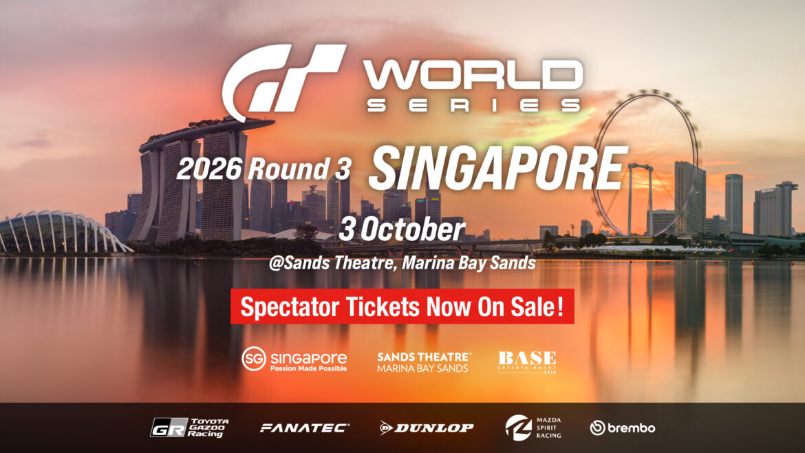 Gran Turismo World Series 2026 เตรียมเปิดสนามแข่งรอบที่ 3 ปักหมุด “Sands Theatre” ในโครงการ Marina Bay Sands ประเทศสิงคโปร์ ในวันเสาร์ที่ 3 ตุลาคม 2569