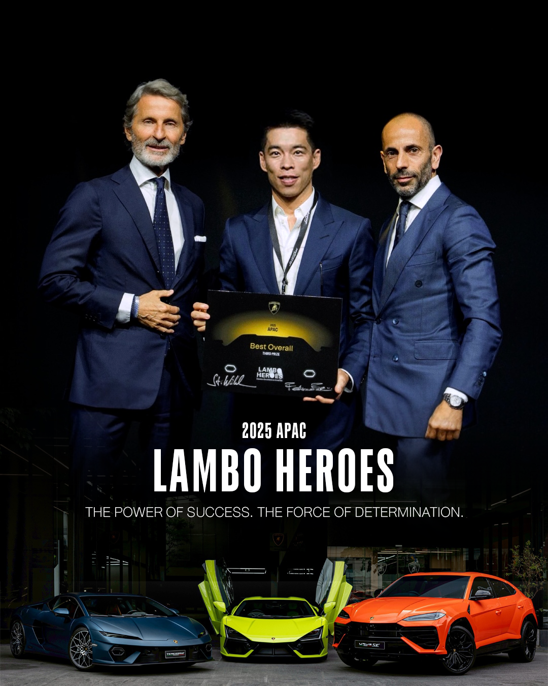 เรนาสโซ มอเตอร์ คว้ารางวัล LAMBO HEROES 2025 ลำดับที่ 3 ของภูมิภาค Asia Pacific ในสาขา Best Overall และ Sales จาก Automobili Lamborghini S.p.A.