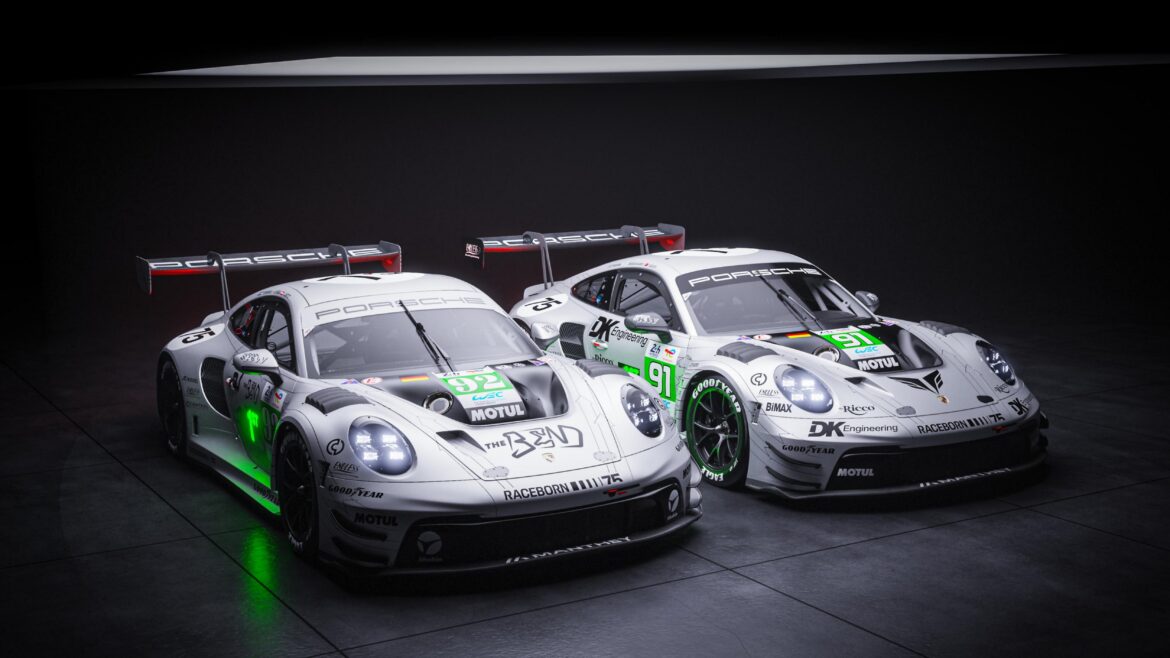 ปอร์เช่ 911 GT3 R สองคัน ร่วมแข่งขันที่ Le Mans ด้วยลวดลายประวัติศาสตร์จากปี 1951