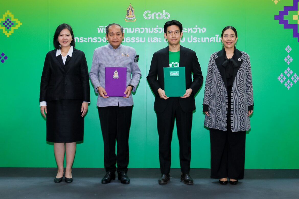 กระทรวงวัฒนธรรม ผนึก แกร็บ ดึงเทคโนโลยีดิจิทัลยกระดับ เศรษฐกิจวัฒนธรรม ดัน “Cultural NEXUS” นำสินค้า CPOT ขึ้น GrabMart ปักหมุดร้าน “The Lost Taste” บน GrabFood