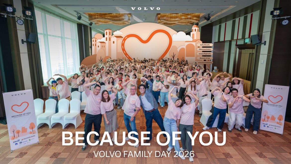 วอลโว่ คาร์ ประเทศไทย ส่งมอบบทเพลง “Because of You” แทนคำขอบคุณจากใจถึงลูกค้าวอลโว่